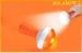 Wall Mount Cordless Emergency LED Bulb With ABS + PC + Rubber Material Orange