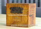 Portable Rectangle Shape Log Wooden Jewelry Box / Storage Boxes gloss finished