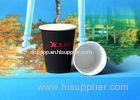 Black / Red Customizable Insulated Disposable Coffee Cups With Lids 60ml - 1225ml