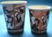 Personalized Espresso / Tea Insulated Paper Cups , 8oz / 10oz / 12oz Ripple Cups