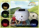 Decorative Transparent Ceramic Hollow Solar Camping Lanterns Lights Color Changing