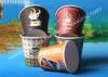 Orange / Red Individual Hot Coffee Single Wall Paper Cups With Food Grade Ink Printing