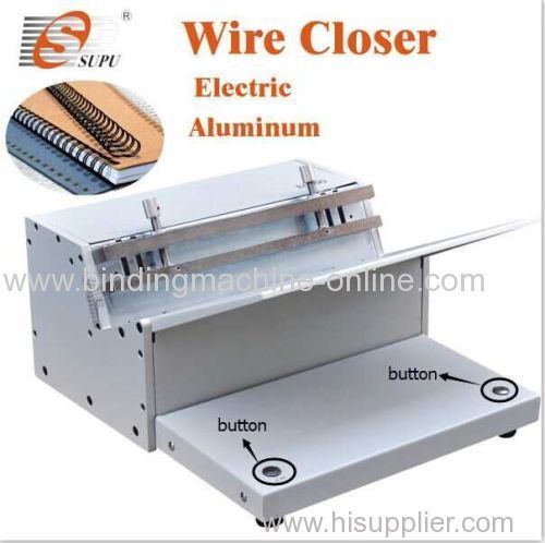 Heavy duty electric double wire closing machine