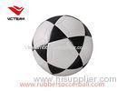 Black And White Official Rubber Soccer Ball 5# , Adult Size Soccer Ball