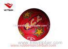 Teenager Red Rubber Soccer Ball Size 4 Eco friendly youth soccer balls