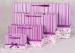Pink Rigid Colored C1S Printed Paper Shopping Bags , Craft Paper Bag OEM ODM