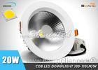 High Brightness 6 Inch Recessed Shower LED Downlight Fixtures 20 Watt