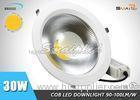 Dimmable 30W 110V Home LED Ceiling Downlight Fixtures With CE / ROHS
