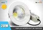 20W 6 Inch Recessed LED Downlights , COB LED Dimmable Downlights 70RA CRI