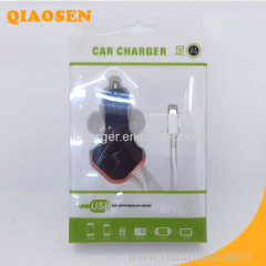 Lighting car charger with cable for iphone5/6