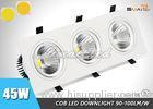 3X15W LED Ceiling Downlights Epistar Chip CRI&gt;80 45W Recessed Down Light LED