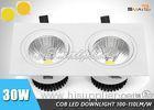 Aluminum COB LED Ceiling Downlights 2x15w LED Ceiling Light Down Light