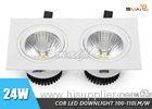 High Brightness Recessed Mounted LED Ceiling Downlights For Bathroom 2 X 12W