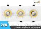 Aluminum White Housing 21W LED COB Spot Down Light Lamp Bulb 3x7w Cool White