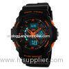 5 ATM Depth Water Resistant Plastic Analog Digital Wrist Watch Men Watch