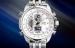 Man Dual Time Metal Watches , Analog Digital EL Backlight Business Watch