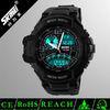 Outdoor Sports Analog Digital Wrist Watch With Metal Bezel EL Back Light