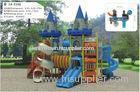 Fashion Plastic Wooden Train Playground , Outdoor Playground Set For Kids