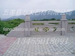 Stone handrails of bridge