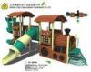 Childred Timber Wooden Train Playground , Outdoor Playground