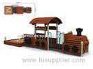 Primary School Timber Wooden Train Playground Entertainment Equipment