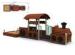 Primary School Timber Wooden Train Playground Entertainment Equipment