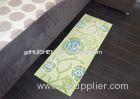 Green Rose absorption Microfiber Kitchen Mats , Square protective floor mats