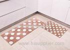 Customized household Decorative Microfiber Kitchen Mats , Polka-dot patterns style