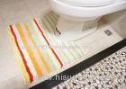 Hotel / Home bathroom toilet floor mats , Washable non skid bath mats