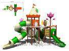 Custom Kids Spiral Plastic Playground Slide Train Recreation Equipments