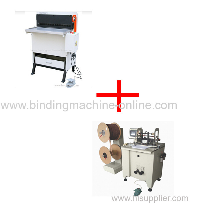 Industrial paper punching plus automatic wire binding machine