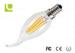 clear glass hanging C35 E14 4w led candle bulb with 360 Beam Angle