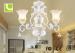 Contemporary 3 Light LED Chandelier Lights White With CE / ROHS / FCC