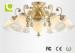 Luxury 110v / 240v Crystal Flush Chandelier Ceiling Lights For Living Room