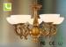 Retro Copper Decorative 5 PCS E27 LED Chandelier Lights For Hotel / Villa