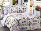 Character Cartoon Floral Bedding Sets , Twill Cotton Fabric Reactive Dye