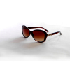 Vintage sunglasses Brown color women sunglasses logo printing sunglasses