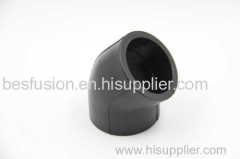 HDPE Socket Fusion Fittings Elbow 45deg PE Pipe Fittings