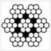 Galvanized / Vinyl Coated steel aircraft grade wire rope 7x7 GAC