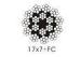 DIN JIS Steel Wire Rope 17x7 for Cranes , Rotation resistant lifting wire rope