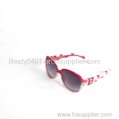2015 girls sunglasses Children sunglasses Beautiful red flower frame sunglasses