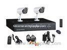 Wireless 2 Camera Security System With Monitor , 1080P Night Vision Surveillance Camera