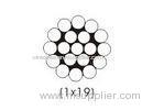 Tensioning Bracing Steel Guy wire rope strand 1 x 19 ASTM A475 / A363