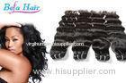 36 inch Grade 6A Virgin Hair Extensions , Natural Wave Red / Chocolate Hair Weave