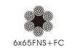 High Flexibility Linear Contact Wire Rope 6 x 65 FNS with 60mm to 120mm