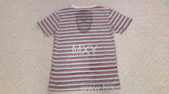 Striped T-shirt white With Red and blue Stripe