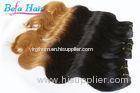 100% Virgin Peruvian Brown To Blonde Ombre Hair Extensions Body Wave