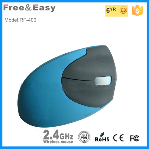 Multicolor rubber deluxe vertical wireless mouse for laptop