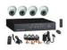 4 Camera Security System H.264 4 Channel Digital Video Recorder , Outdoor Camera Kit