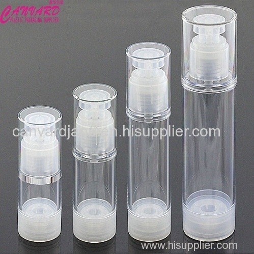 Clear airless bottle 15ml-30ml-50ml-100ml